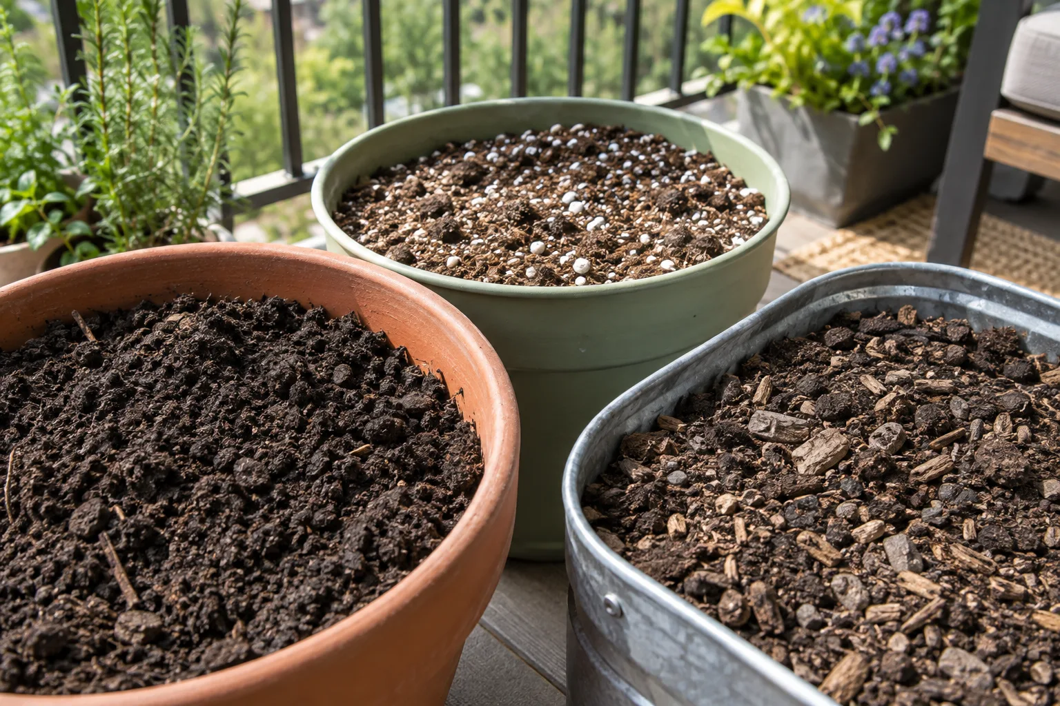 Potting Mix vs Garden Soil vs Raised Bed Soil for Balcony Containers