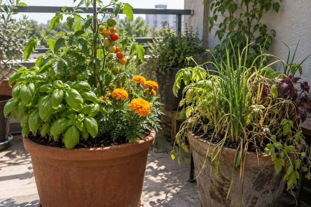 Comparing a well-paired companion container with an overcrowded one