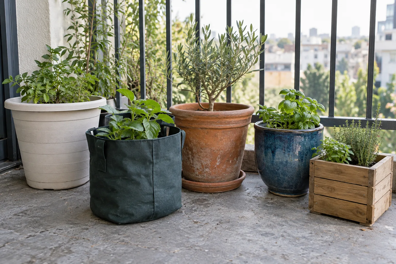 The Best Pots and Containers for a Balcony Garden
