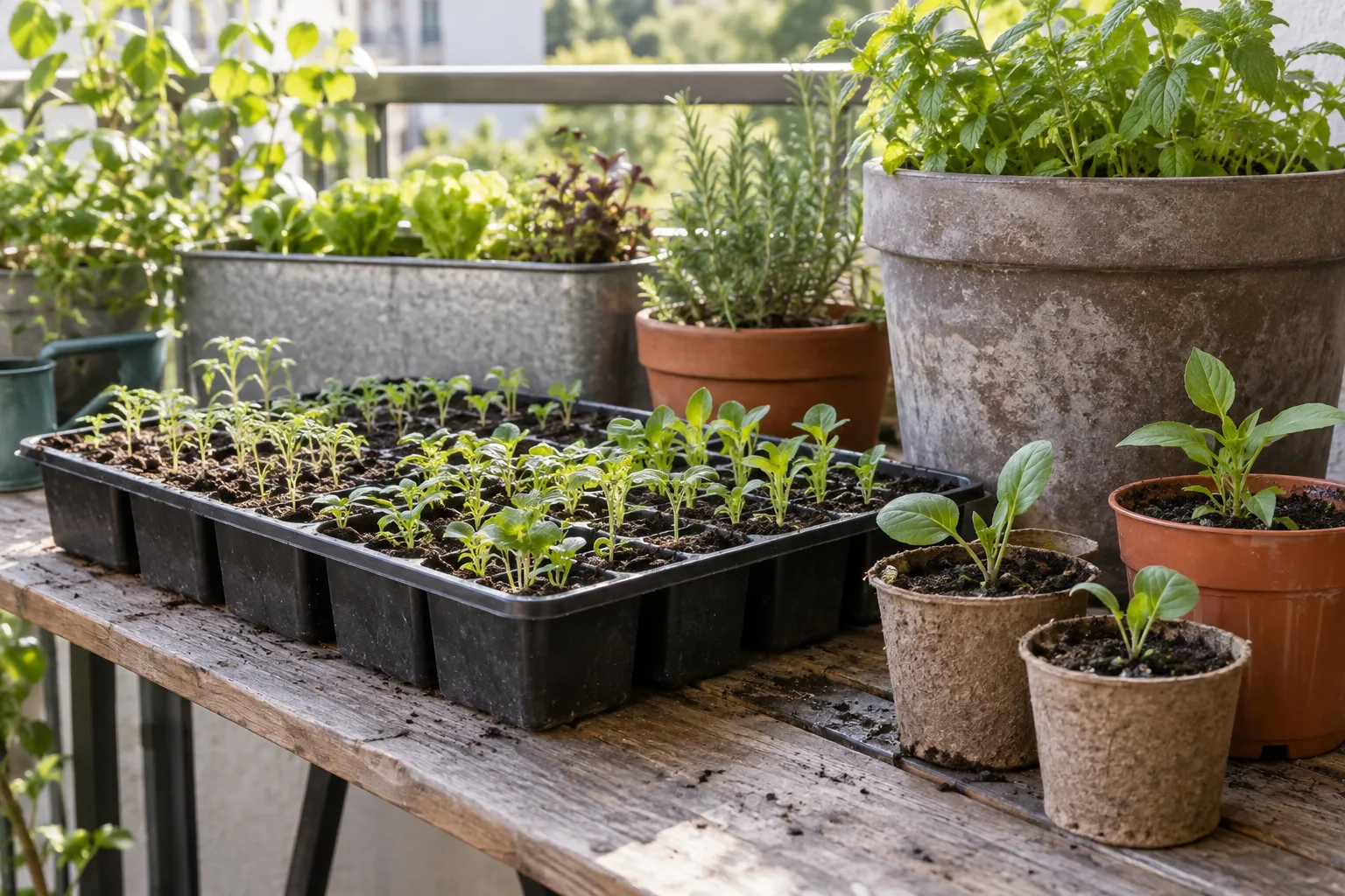 Starting Seeds for a Balcony Garden