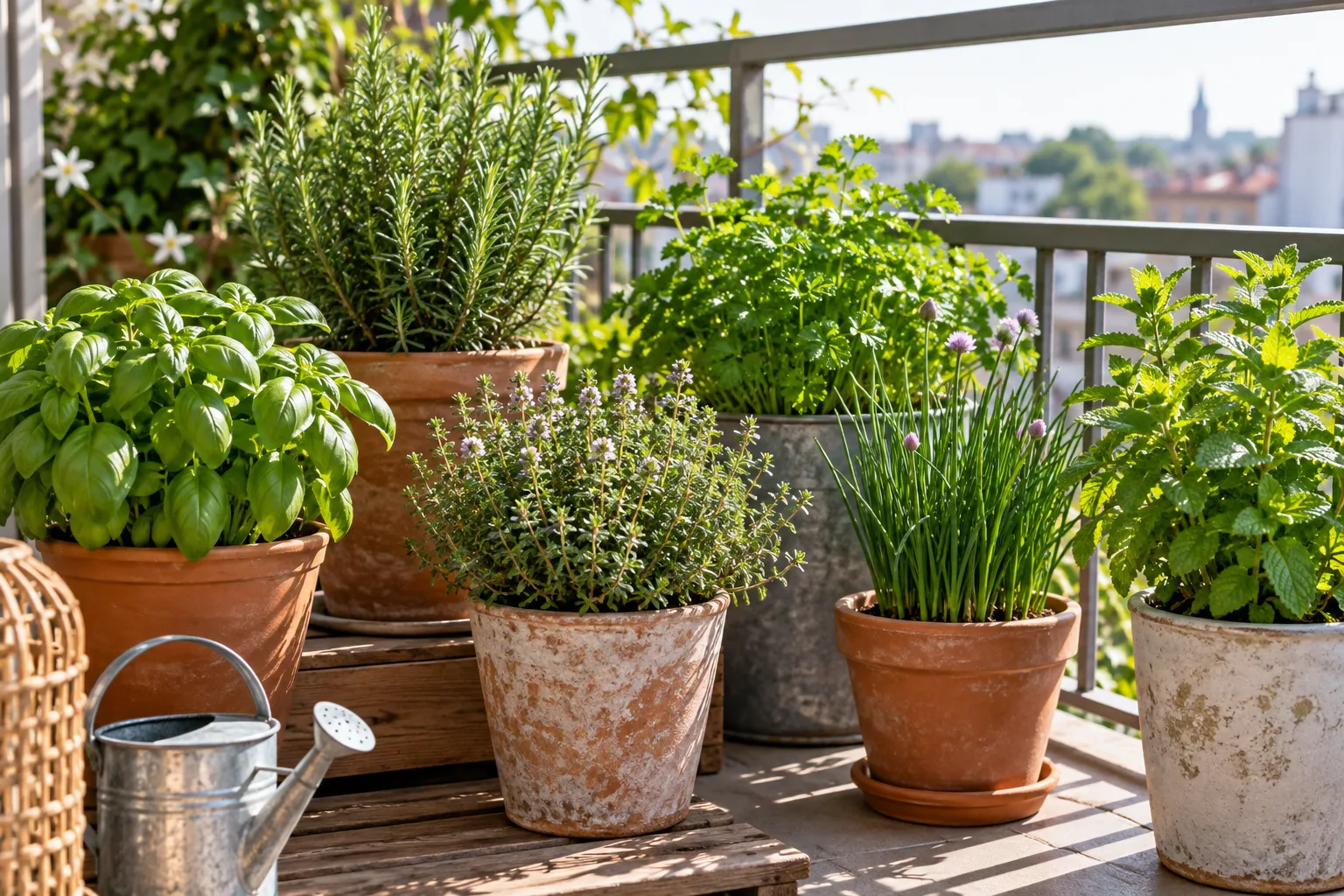 Herbs That Grow Well on a Balcony