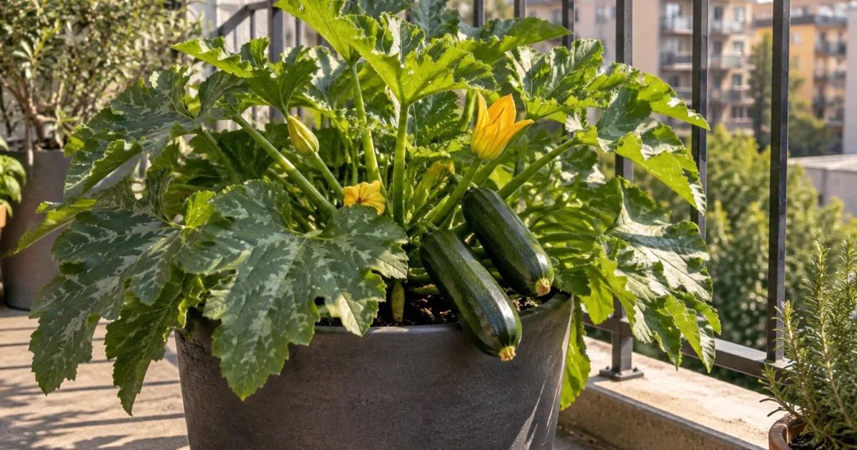 Growing Zucchini in Balcony Containers