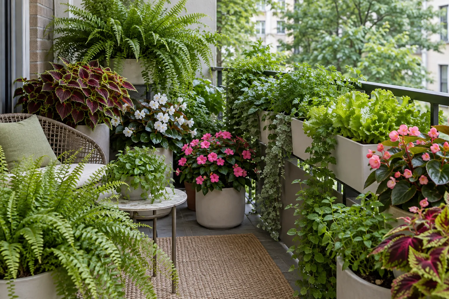 Plants for Shady and North-Facing Balconies